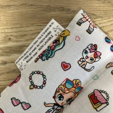 Bouillotte sèche A4 Nana - Tissu CUTE - Un Amour de Lin® (3)