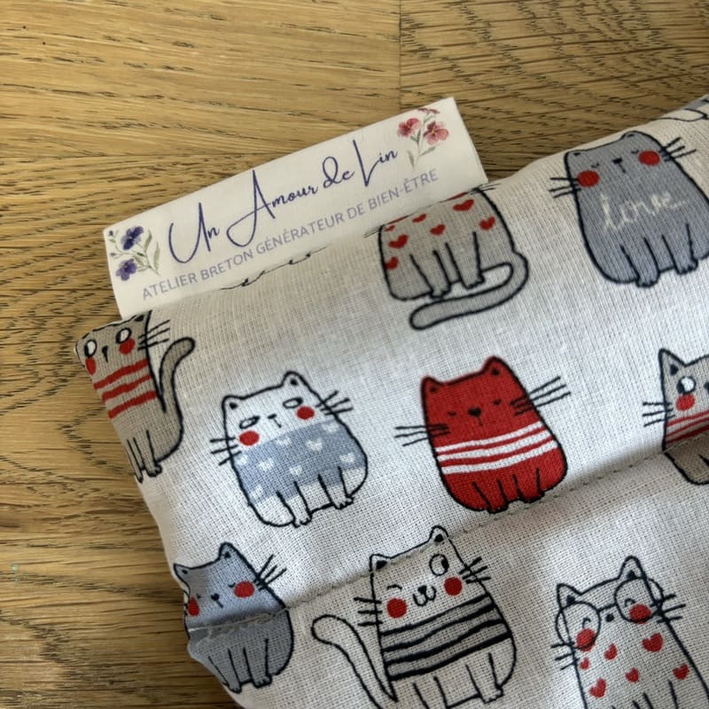 Bouillotte Le Nana - Un Amour de Lin ® - Tissu FÉLIX (2)