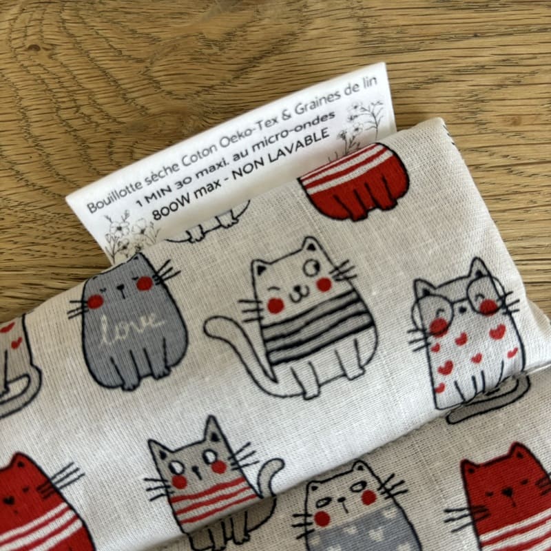 Bouillotte Le Nana - Un Amour de Lin ® - Tissu FÉLIX (4)