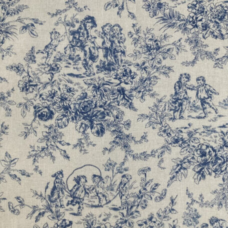 Collection 2024 Tissu JEUX D'ENFANTS Toile de jouy - Un Amour de Lin ®