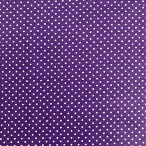 Collection 2024 Tissu PETITS POIS BLANCS Fond violet - Un Amour de Lin ®