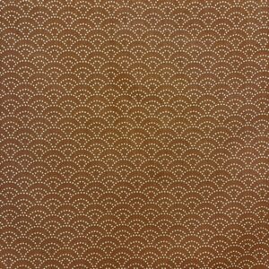 Tissu imprimé SEIGAIHA fond Camel