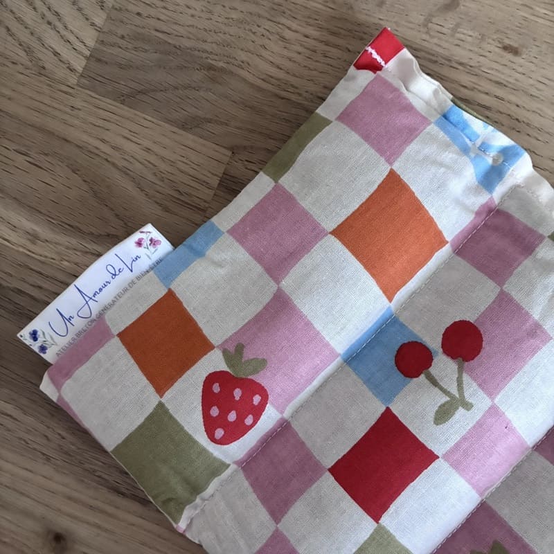 Bouillotte sèche aux graines de lin - Modèle CHOUCHOU - Tissu CIRAFINE - Un Amour de Lin® (3)