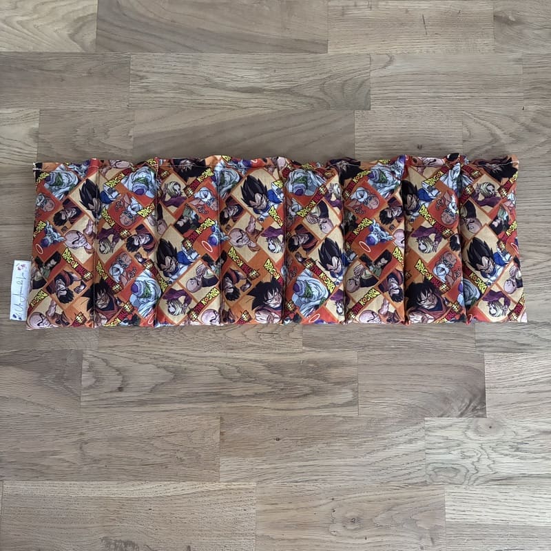 Bouillotte sèche aux graines de lin - Modèle CHOUCHOU - Tissu DRAGON BALL SUPER- Un Amour de Lin® (2)