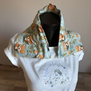 Bouillotte sèche aux graines de lin - Modèle CHOUCHOU - Tissu RENARD Imprimé 3D - Un Amour de Lin®