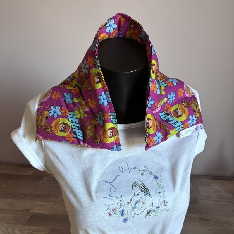 Bouillotte sèche aux graines de lin - Modèle CHOUCHOU - Tissu SCOOBY DOO - Un Amour de Lin®