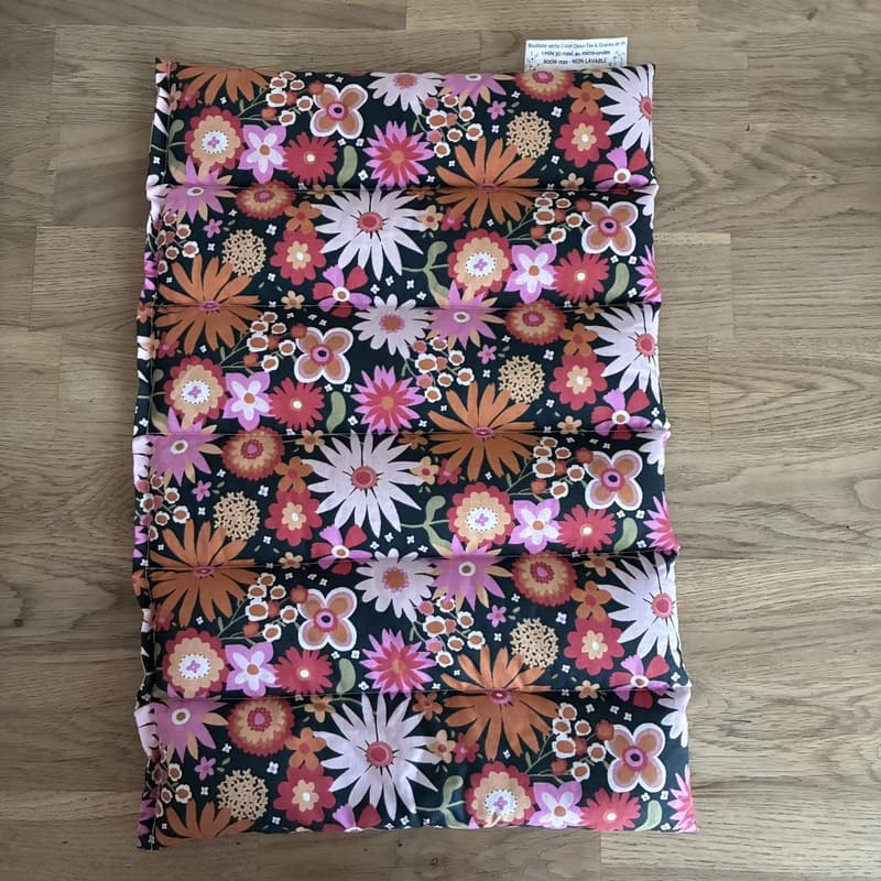 Bouillotte sèche aux graines de lin - Modèle MAXI - Tissu CHILDHOOD - Un Amour de Lin® (2)