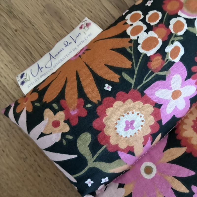 Bouillotte sèche aux graines de lin - Modèle MAXI - Tissu CHILDHOOD - Un Amour de Lin® (4)