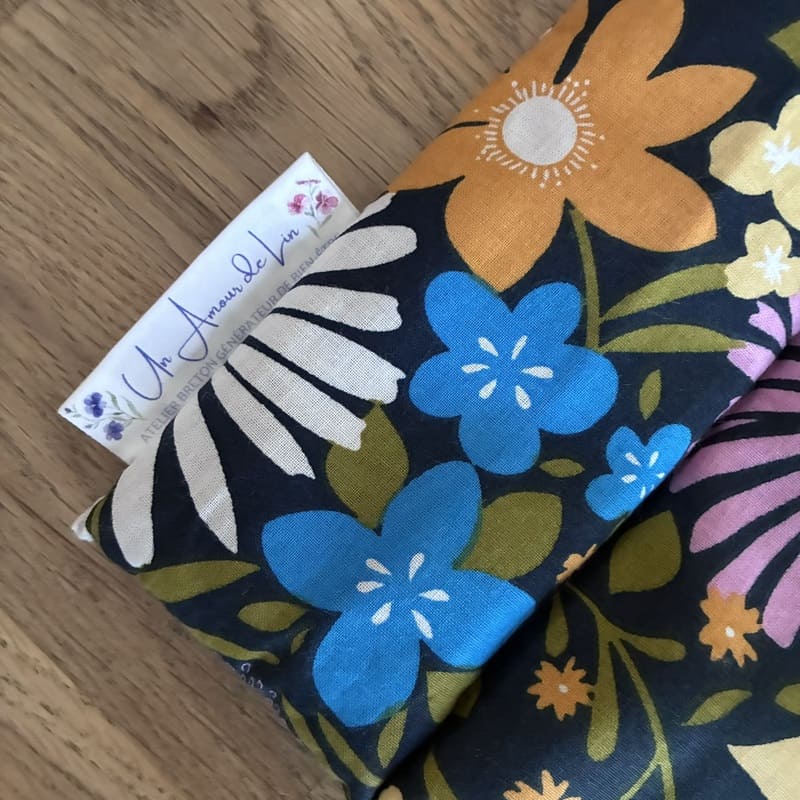 Bouillotte sèche aux graines de lin - Modèle MAXI - Tissu CHOUPETTE - Un Amour de Lin® (3)