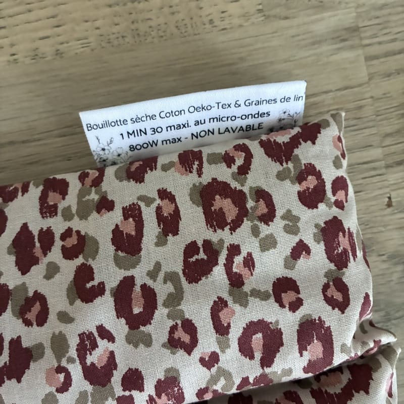 Bouillotte sèche aux graines de lin - Modèle MAXI - Tissu KARLI Beige - Un Amour de Lin® (2)