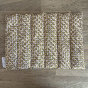 Bouillotte sèche aux graines de lin - Modèle MAXI - Tissu MAO Jaune - Un Amour de Lin®