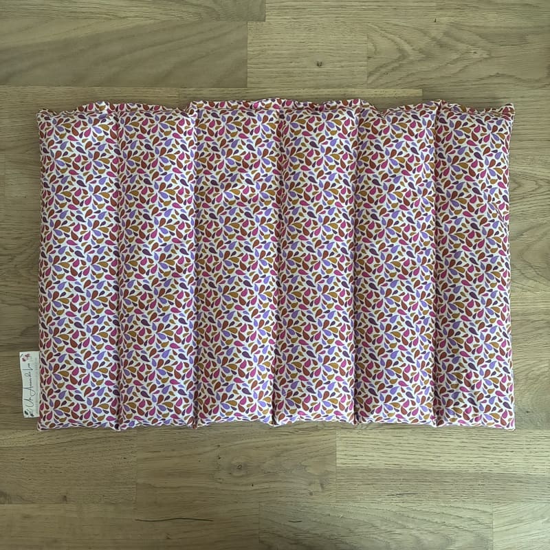 Bouillotte sèche aux graines de lin - Modèle MAXI - Tissu OTMA Caramel - Un Amour de Lin®