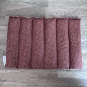 Bouillotte sèche aux graines de lin - Modèle MAXI - Tissu SEIGAIHA Camel - Un Amour de Lin®